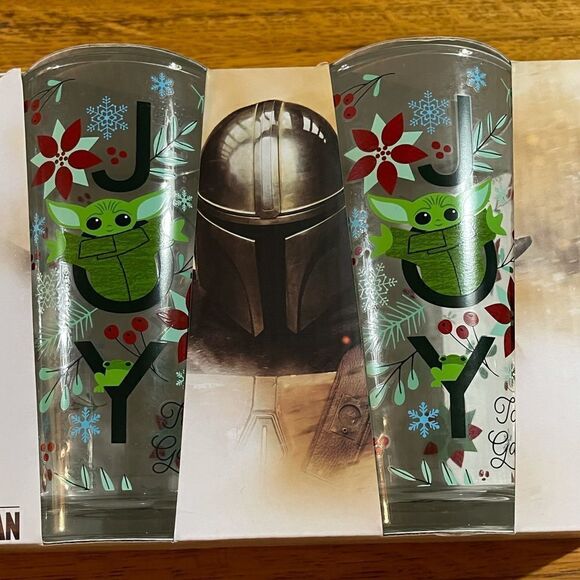 Disney Star Wars Holiday glasses set of 4 NWT - Picture 3 of 9